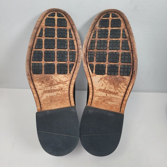 Cole Haan Colton Men's Black & Grey Leather Chukka Boots C20111 US Size 9.5M - Picture 7 of 8